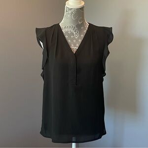 Express Black V-Neck Blouse